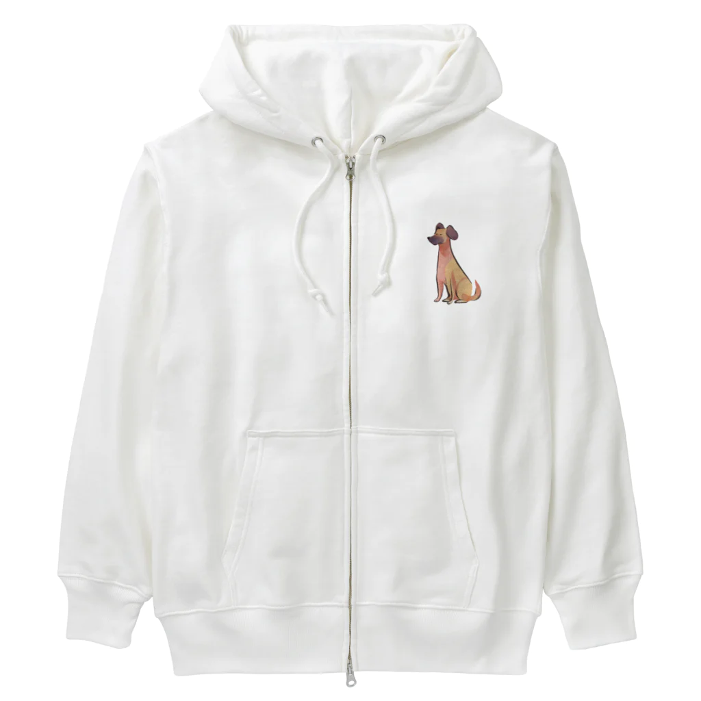 TKGAIの眠そうな犬 Heavyweight Zip Hoodie