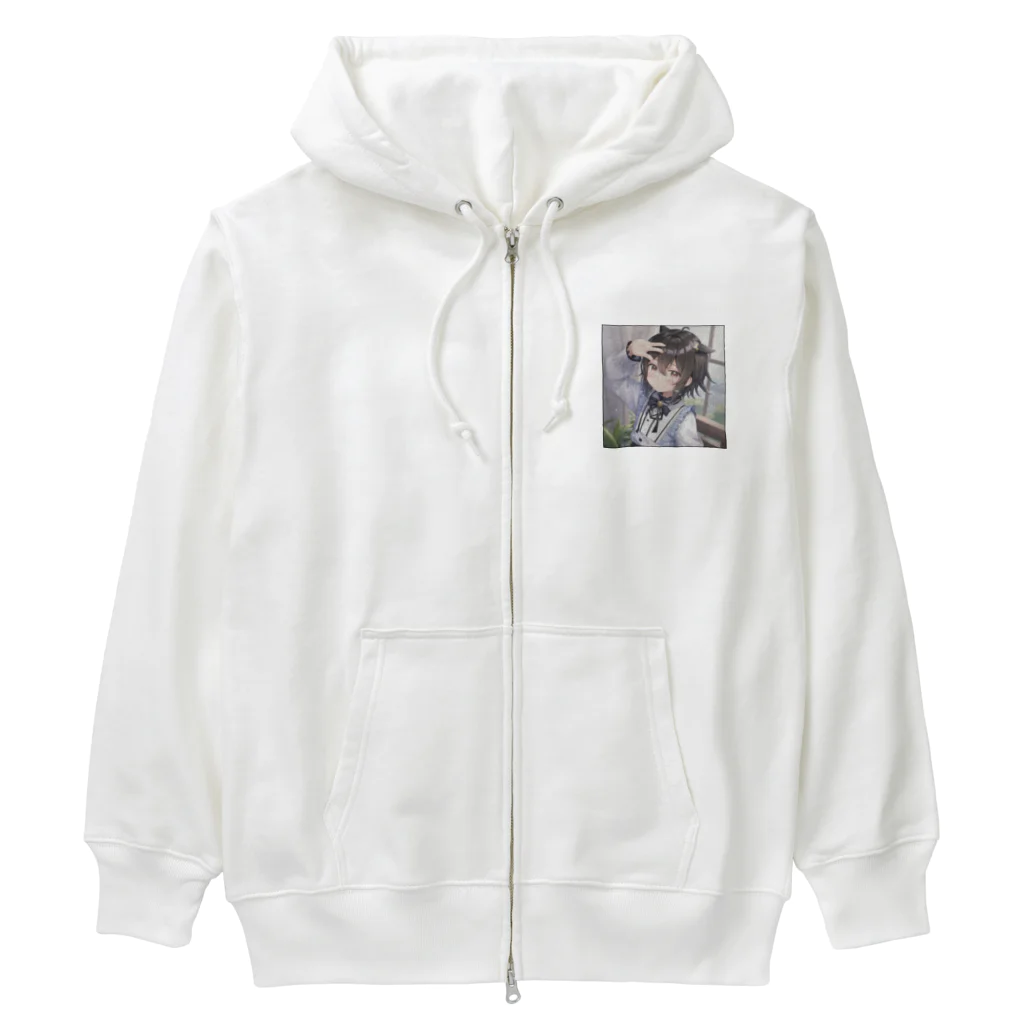 kozougamaの学校の中の少年 Heavyweight Zip Hoodie