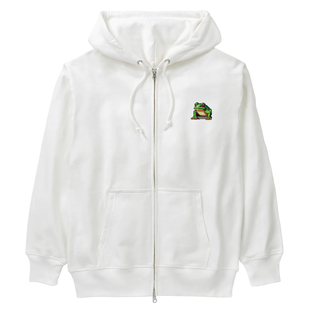 bycatのカエルと一緒に「無事カエル（帰る）」 Heavyweight Zip Hoodie