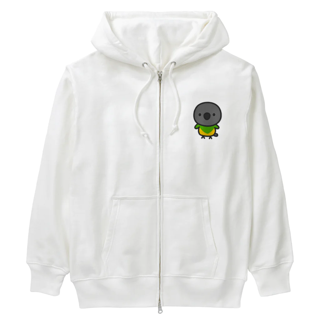 いんこ屋堂のネズミガシラハネナガインコ Heavyweight Zip Hoodie