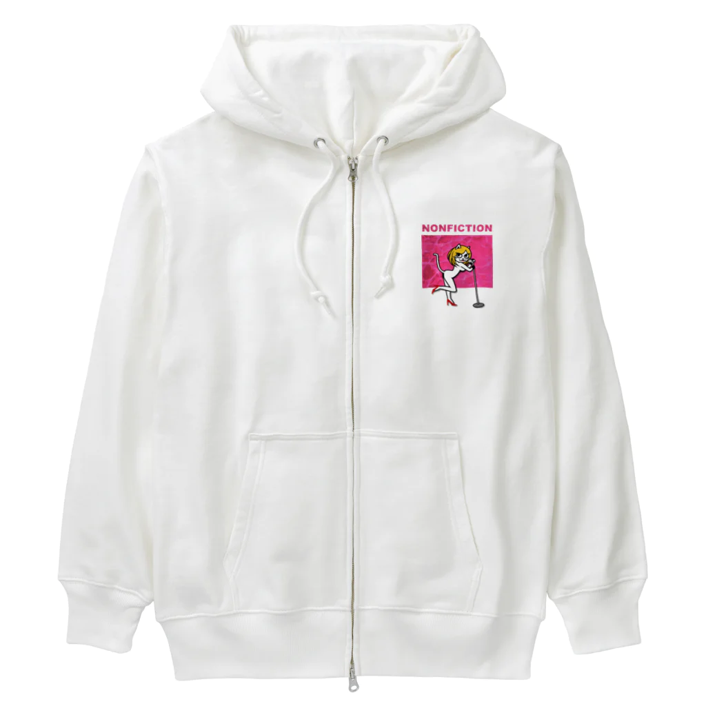 猫キャラになったよ『シンガーのん』のにゃんこシンガーのん Heavyweight Zip Hoodie