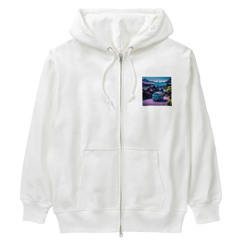 ta95の五箇山合掌造り集落（岐阜県）を旅するワーゲンバス Heavyweight Zip Hoodie