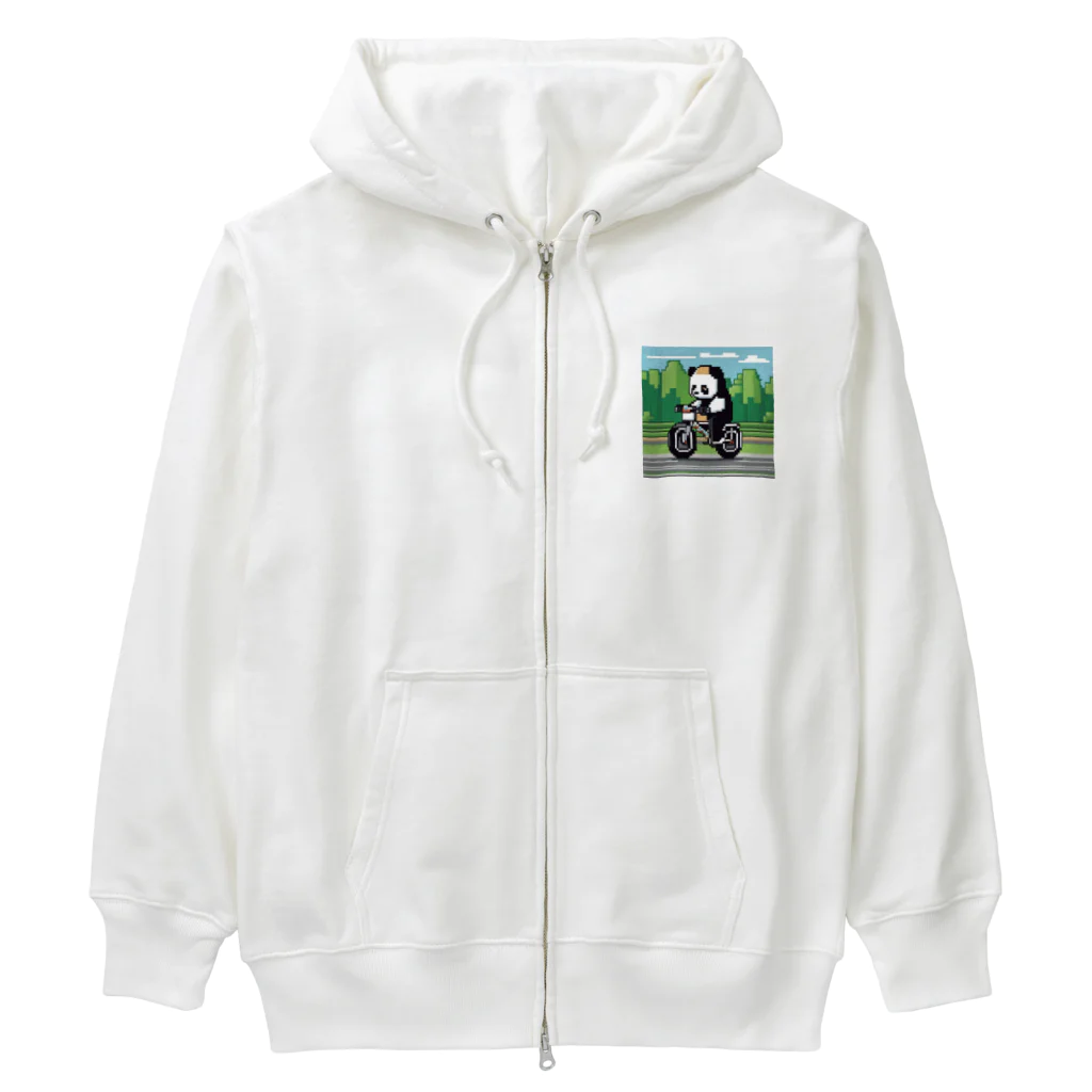 Tomochan商店のパンダがロードレーサーに Heavyweight Zip Hoodie