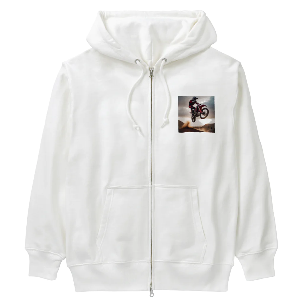 GROUND-WORKSのオートバイ Heavyweight Zip Hoodie