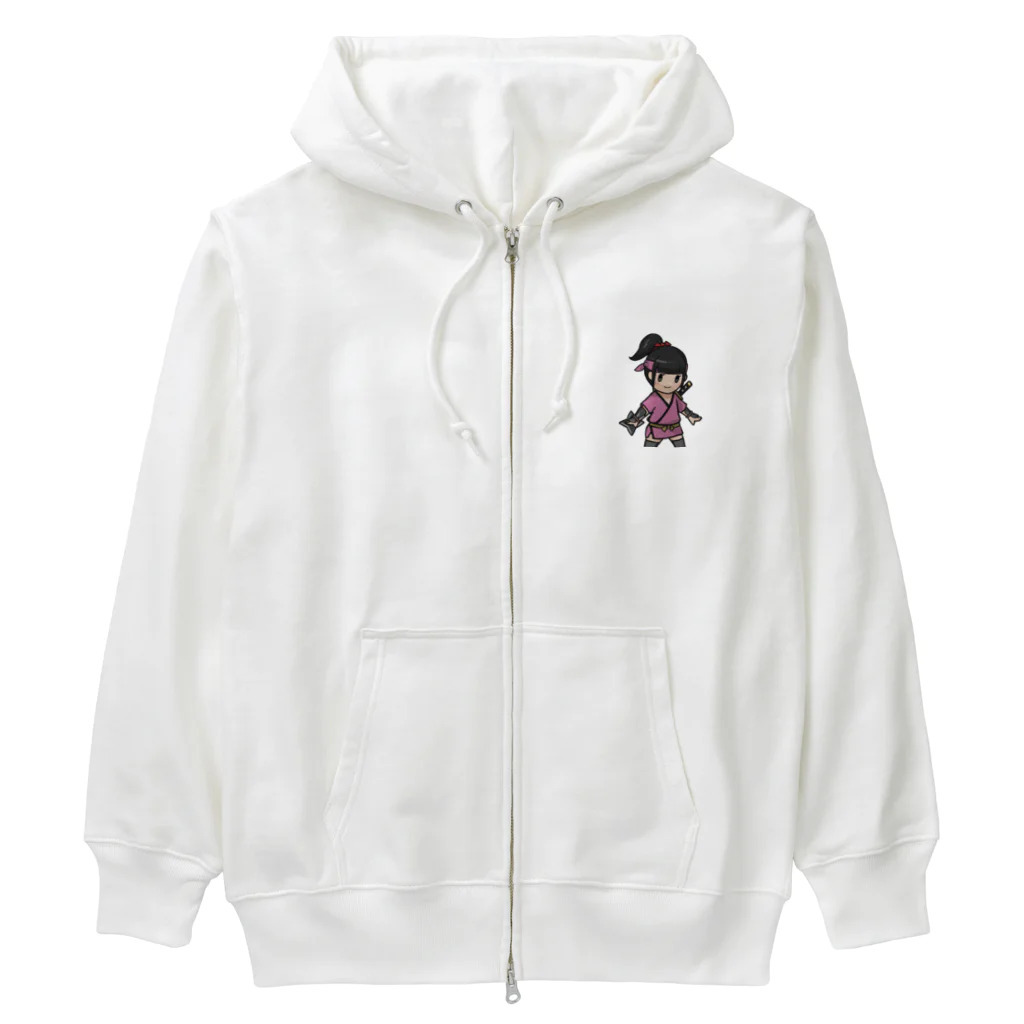 ninjayaの咲耶（クリプト忍者） Heavyweight Zip Hoodie