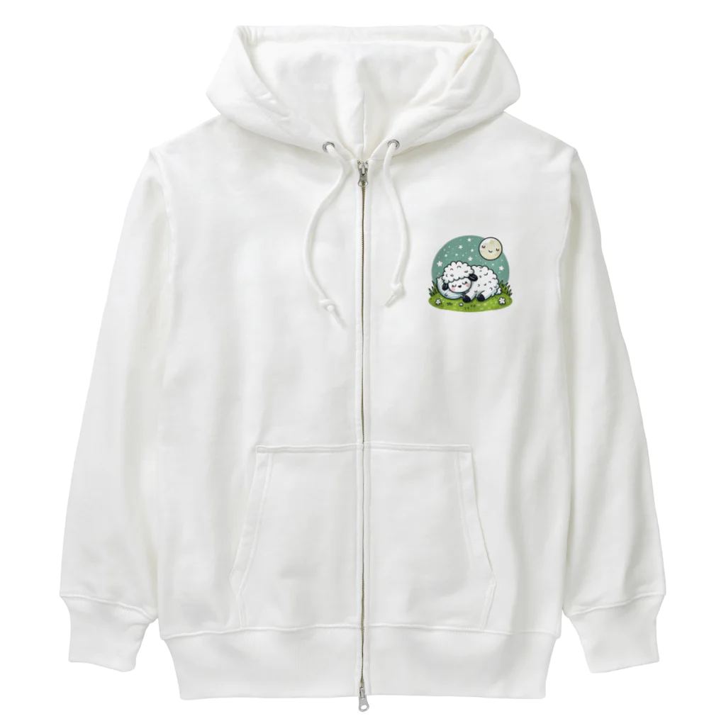 星パンダショップのすぴすぴひつじ Heavyweight Zip Hoodie