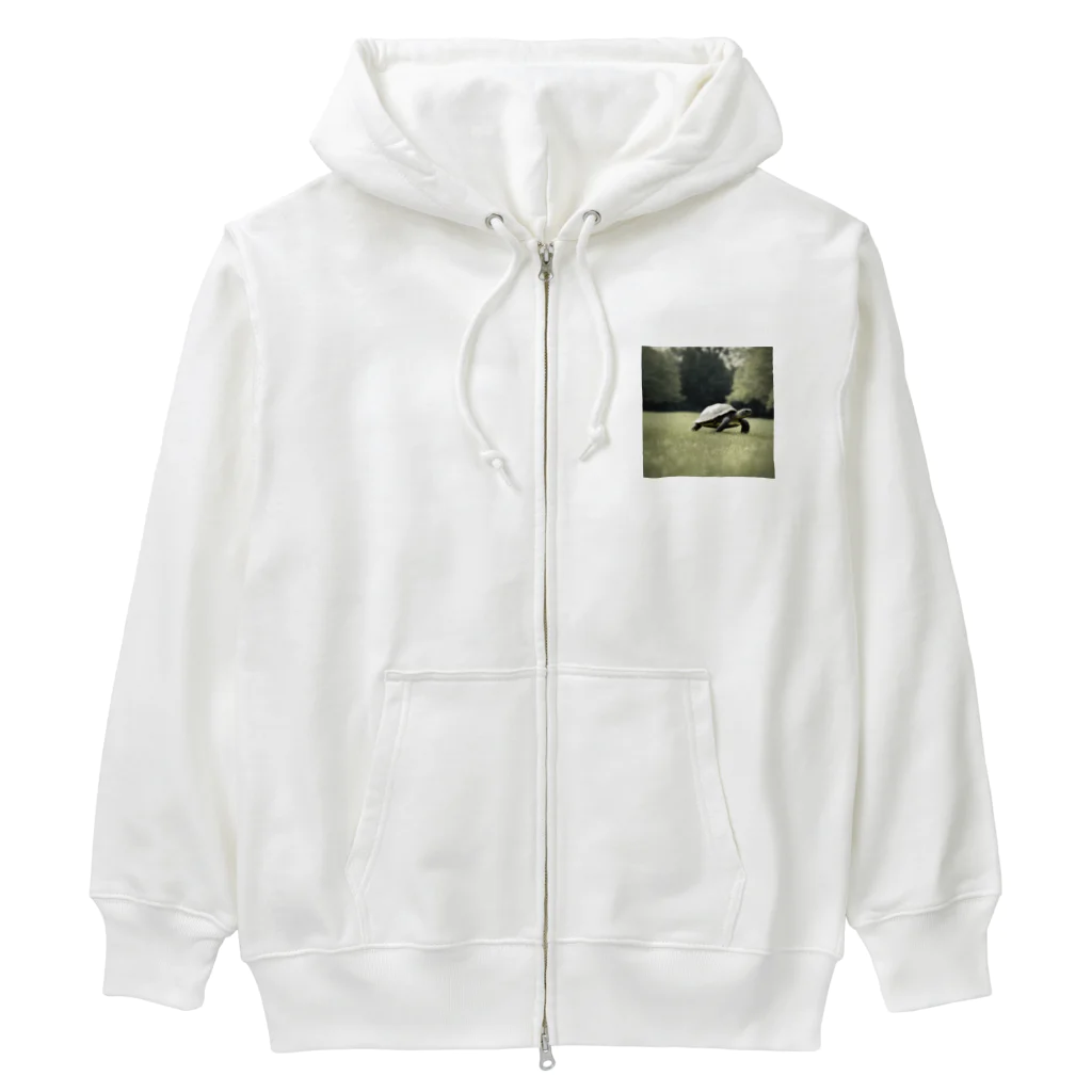 hinn-ketuの４、カメのお散歩 Heavyweight Zip Hoodie