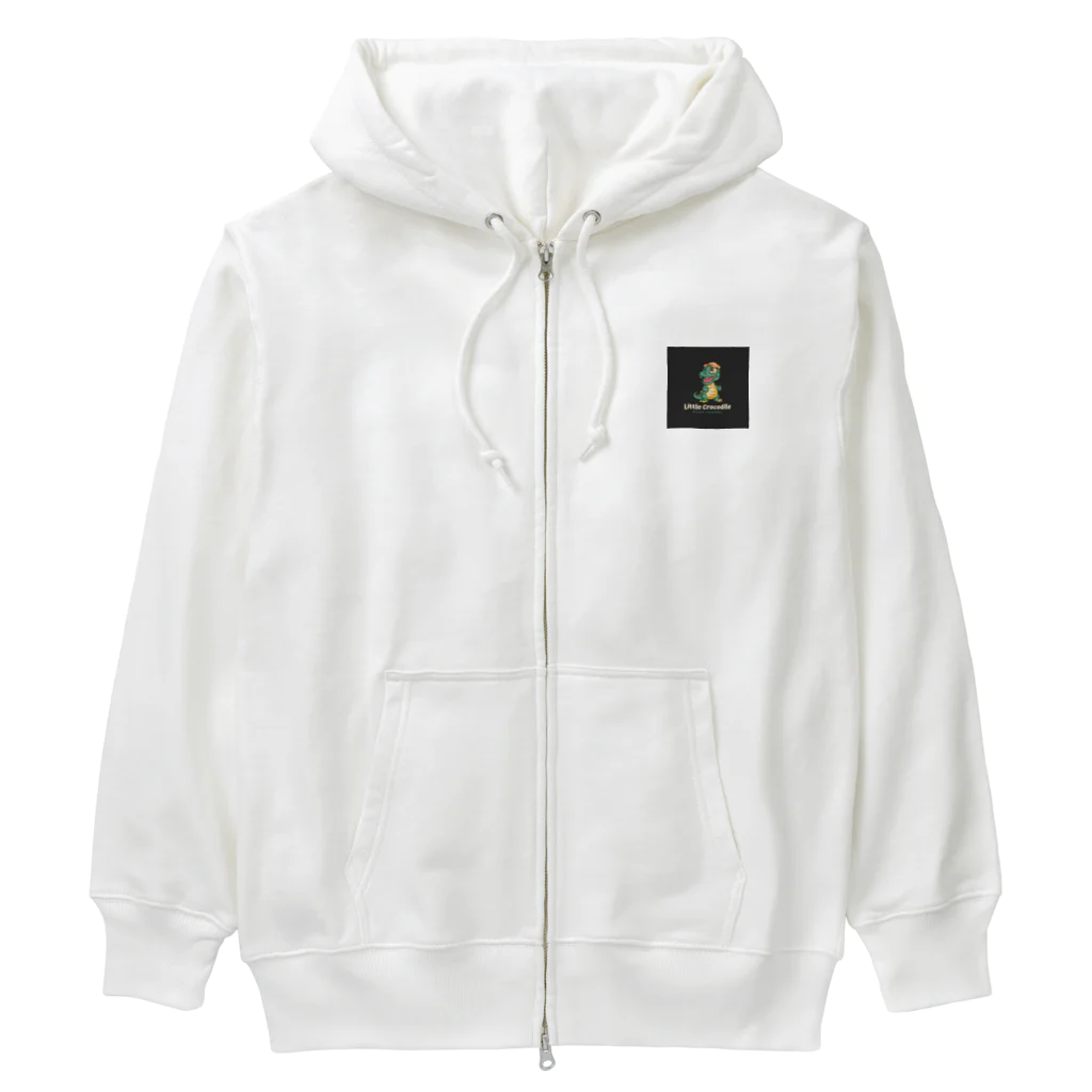 ちょこちょこのちっちゃいワニ Heavyweight Zip Hoodie