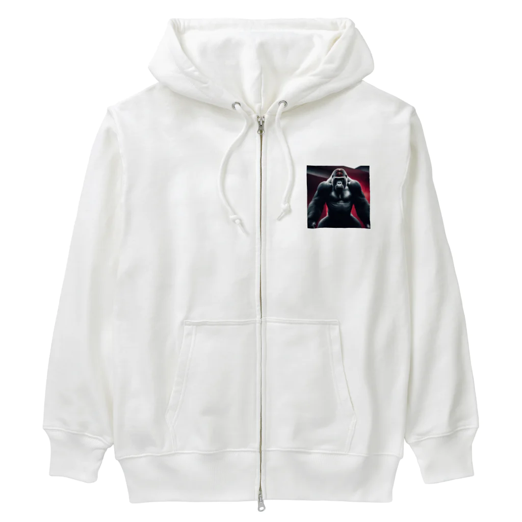 powerispowerの不動のゴリラ Heavyweight Zip Hoodie