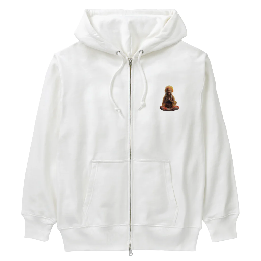 Chi3のアジアの女神の祈り Heavyweight Zip Hoodie