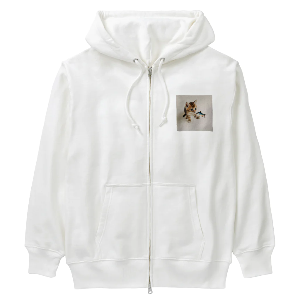 ai美女ショップの子猫のくーちゃん🐈 Heavyweight Zip Hoodie