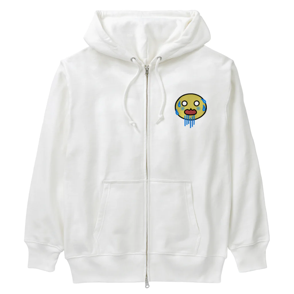 chicodeza by suzuriのやばい顔 Heavyweight Zip Hoodie