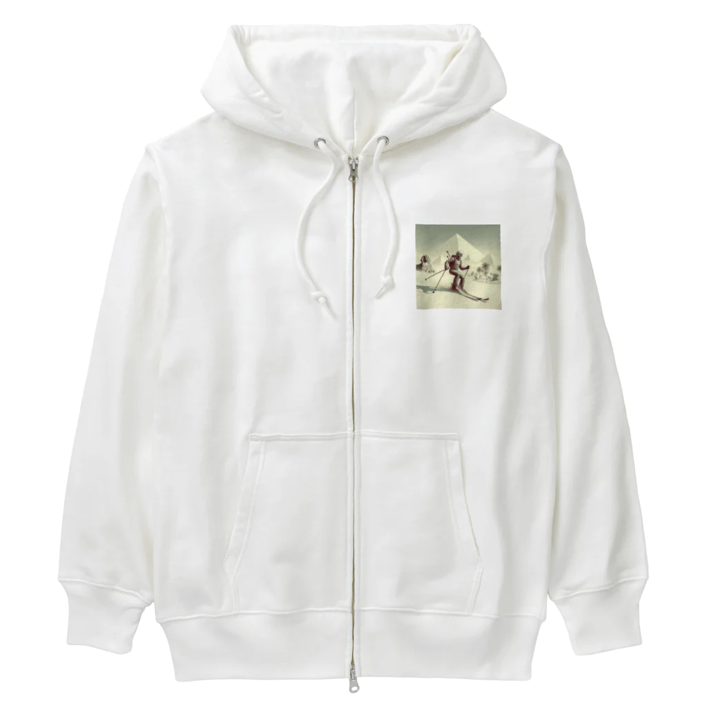 松本 矛盾の砂漠スキー Heavyweight Zip Hoodie