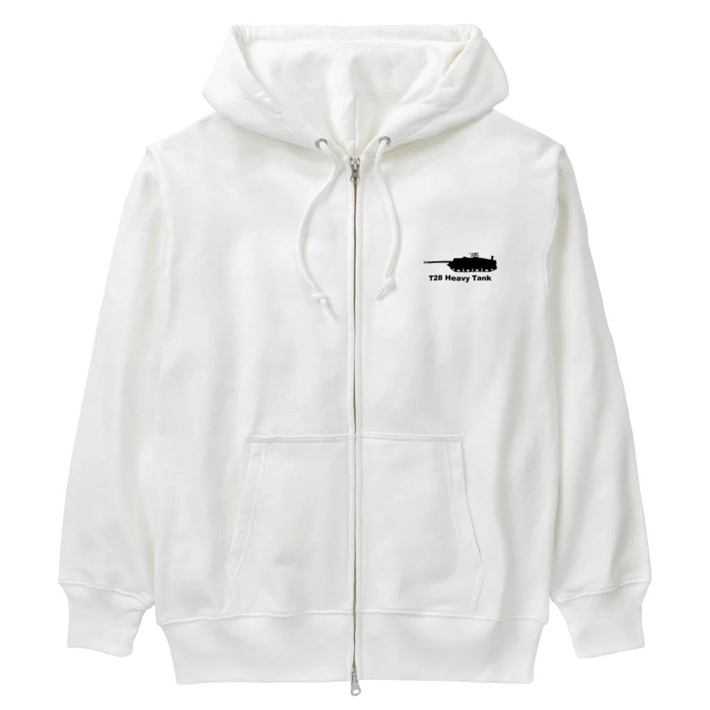 puikkoのT28重戦車 Heavyweight Zip Hoodie