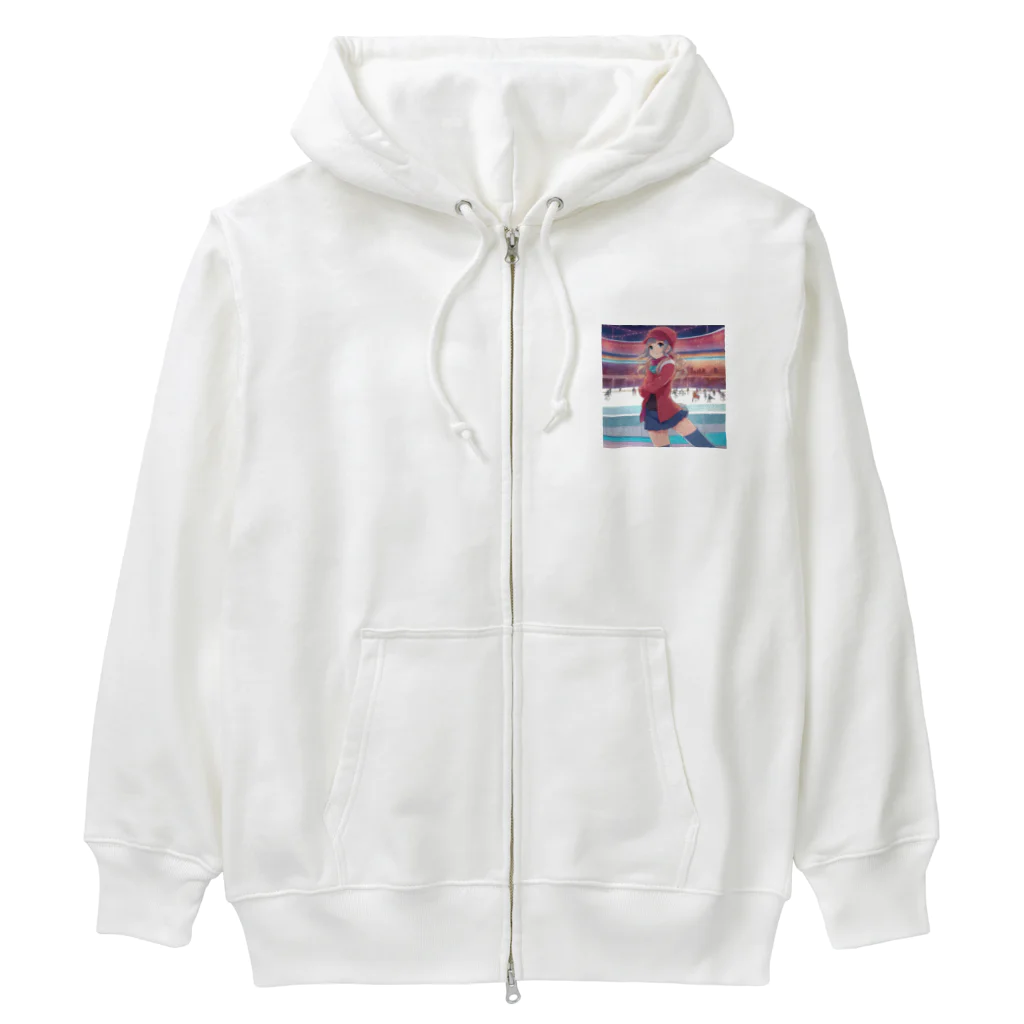 aoicanonのスケートをする女性 Heavyweight Zip Hoodie