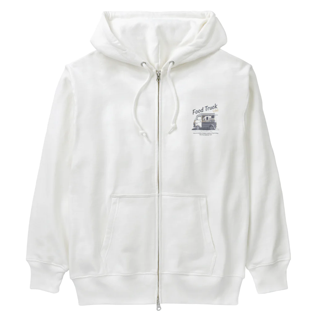 88g-designのフードトラックライフN-5 Heavyweight Zip Hoodie