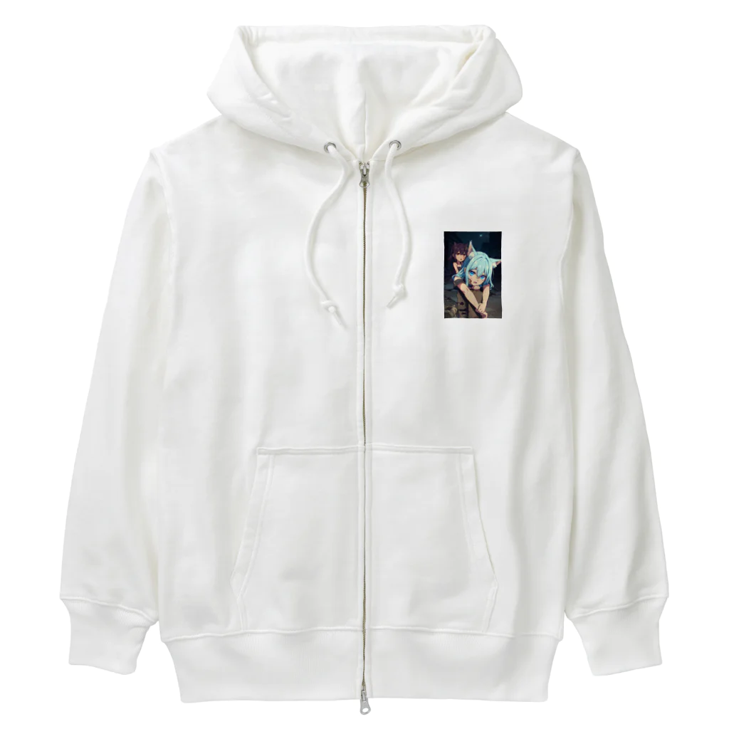 ほっこりアニメマートのゾンビィ～8 Heavyweight Zip Hoodie