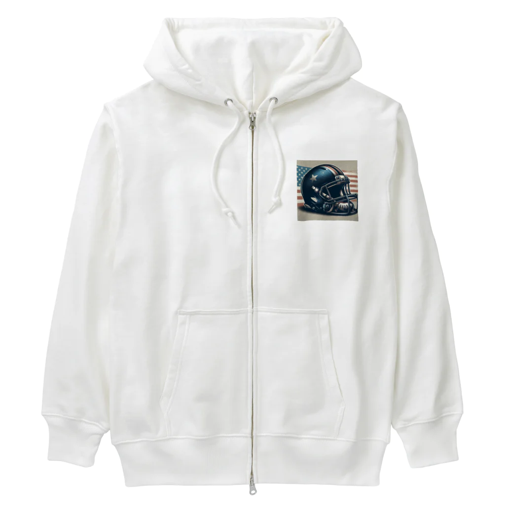 Kare-Raisuのアメフト　ヘルメット Heavyweight Zip Hoodie