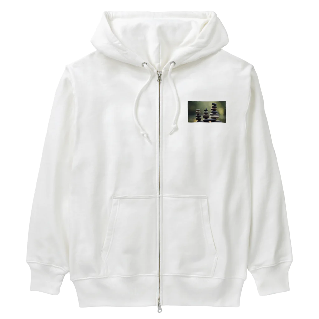 ゆったりまったり屋の石を積む Heavyweight Zip Hoodie