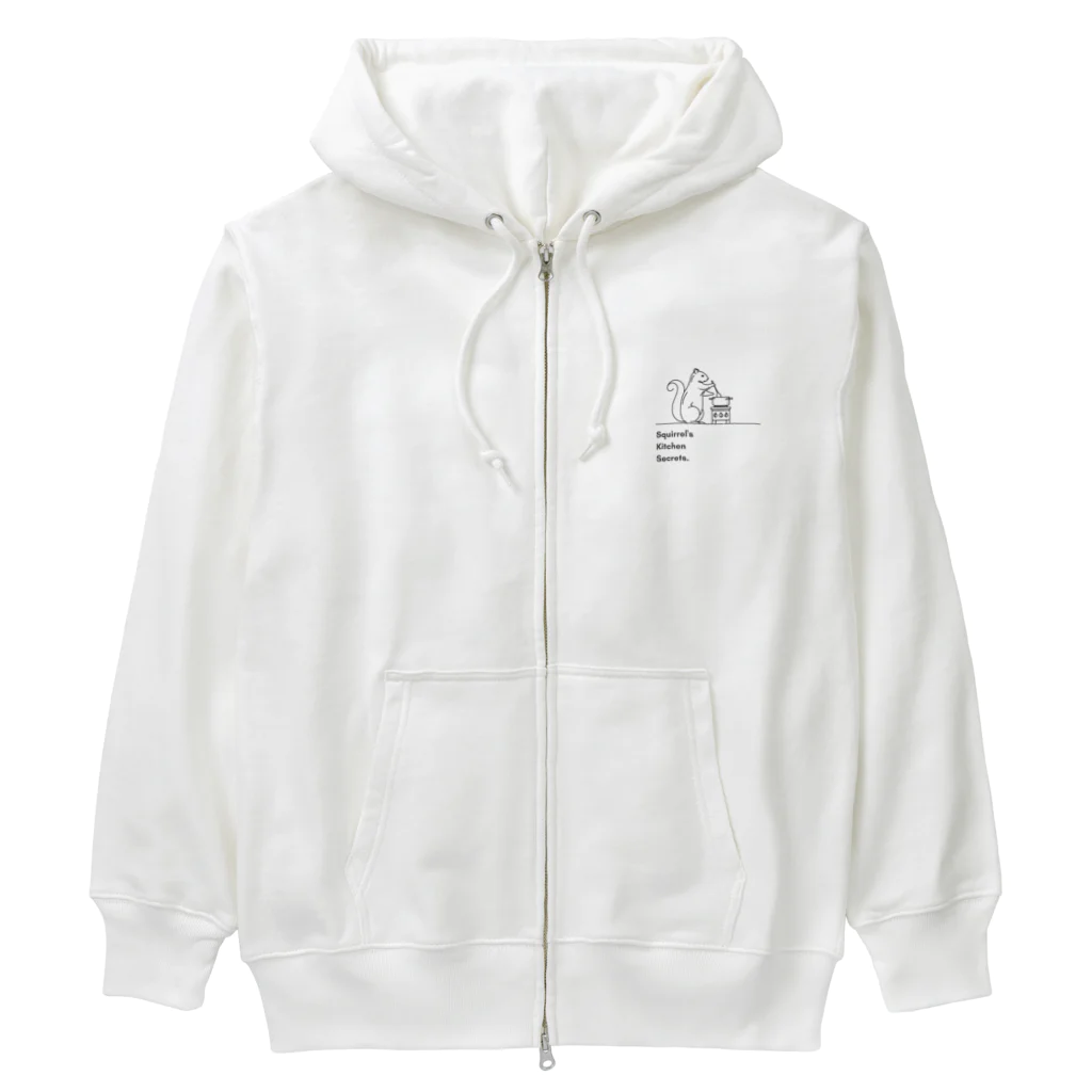 Clozettaのリスの料理 Heavyweight Zip Hoodie