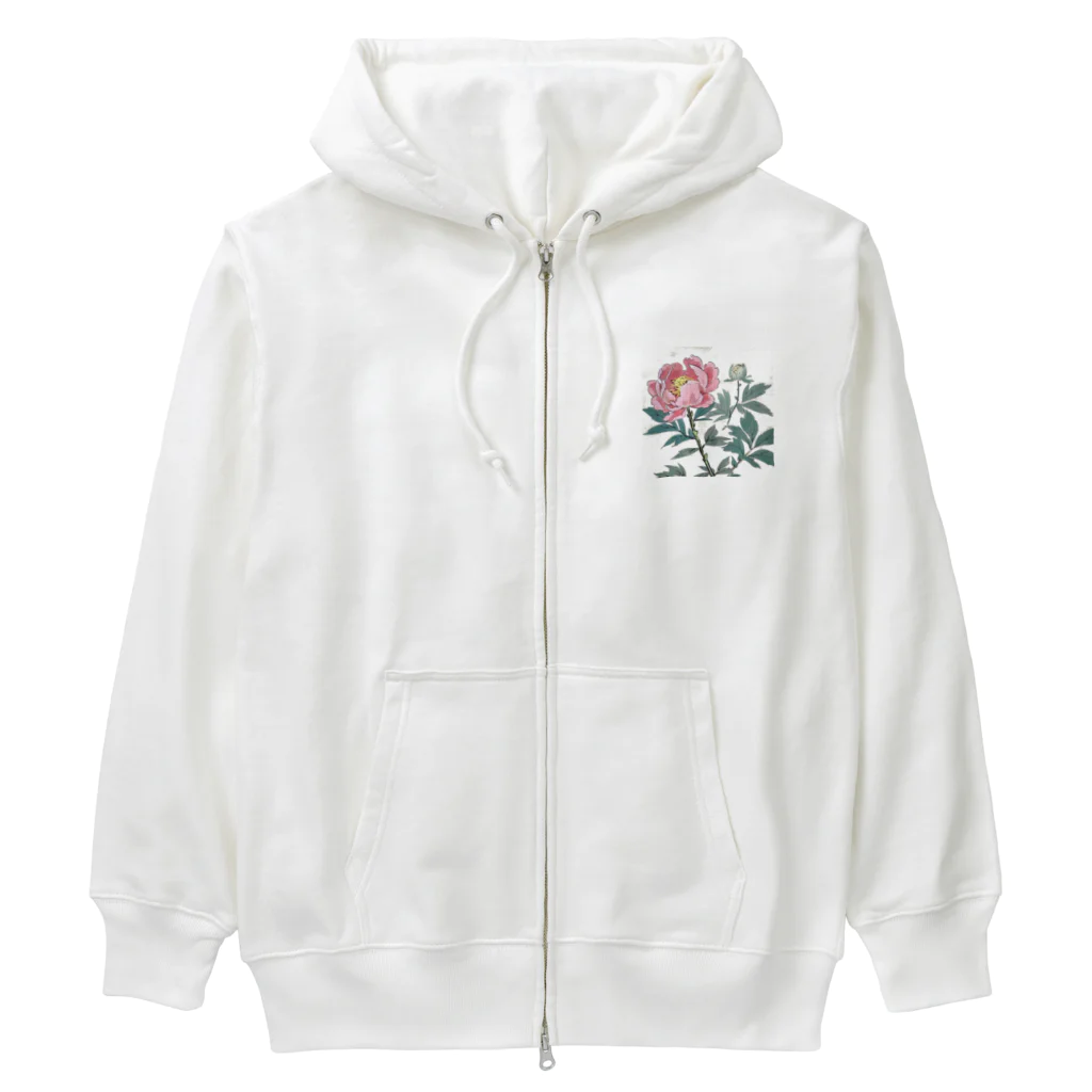 bigbamboofamilyの牡丹　その三 Heavyweight Zip Hoodie