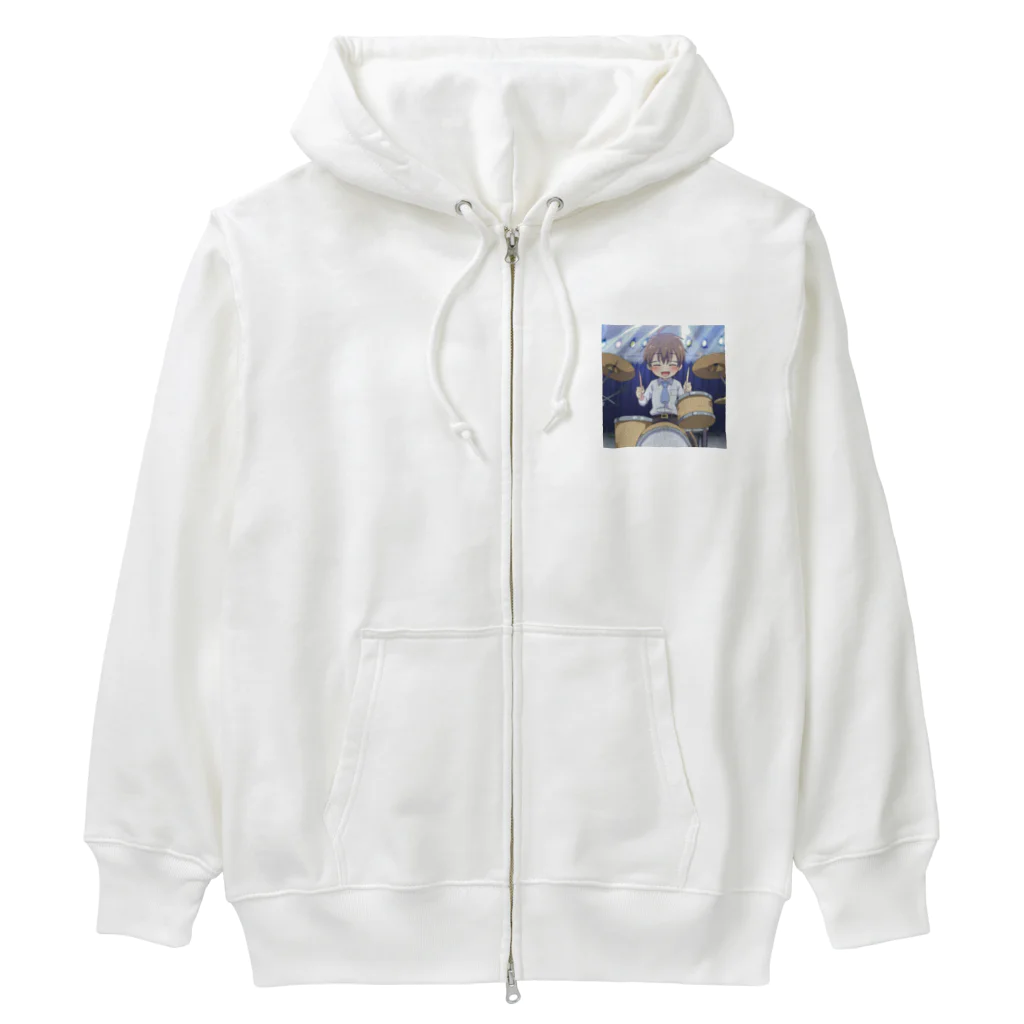 なお（ｻﾗﾘｰﾏﾝ）＠AI使って情報発信中のドラマー＠サラリーマン Heavyweight Zip Hoodie