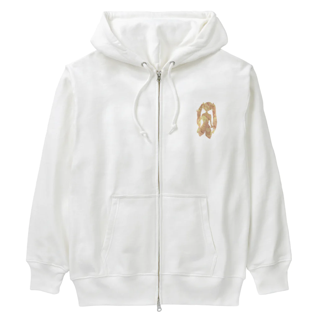 かみなりの総柄アイコン入り　春物 Heavyweight Zip Hoodie