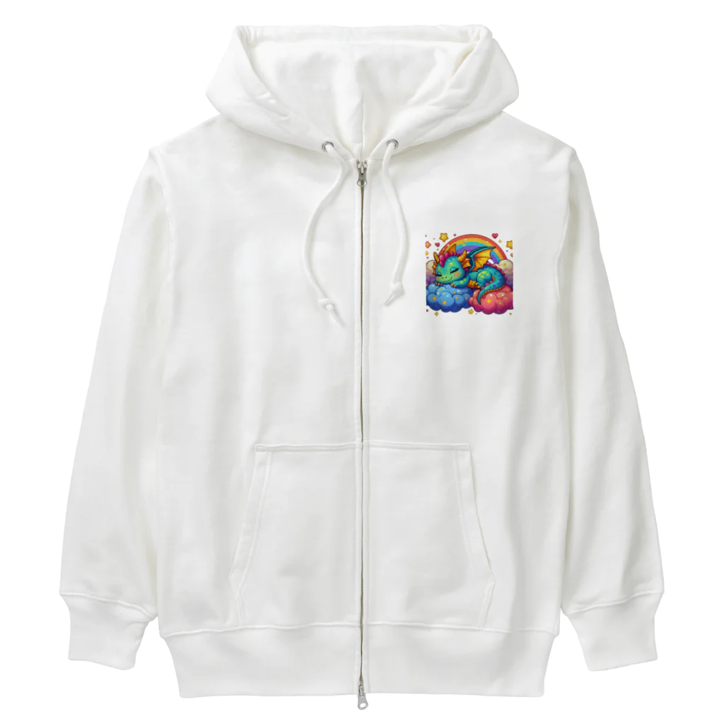 Harmony of Natureの夢見るドラゴン Heavyweight Zip Hoodie