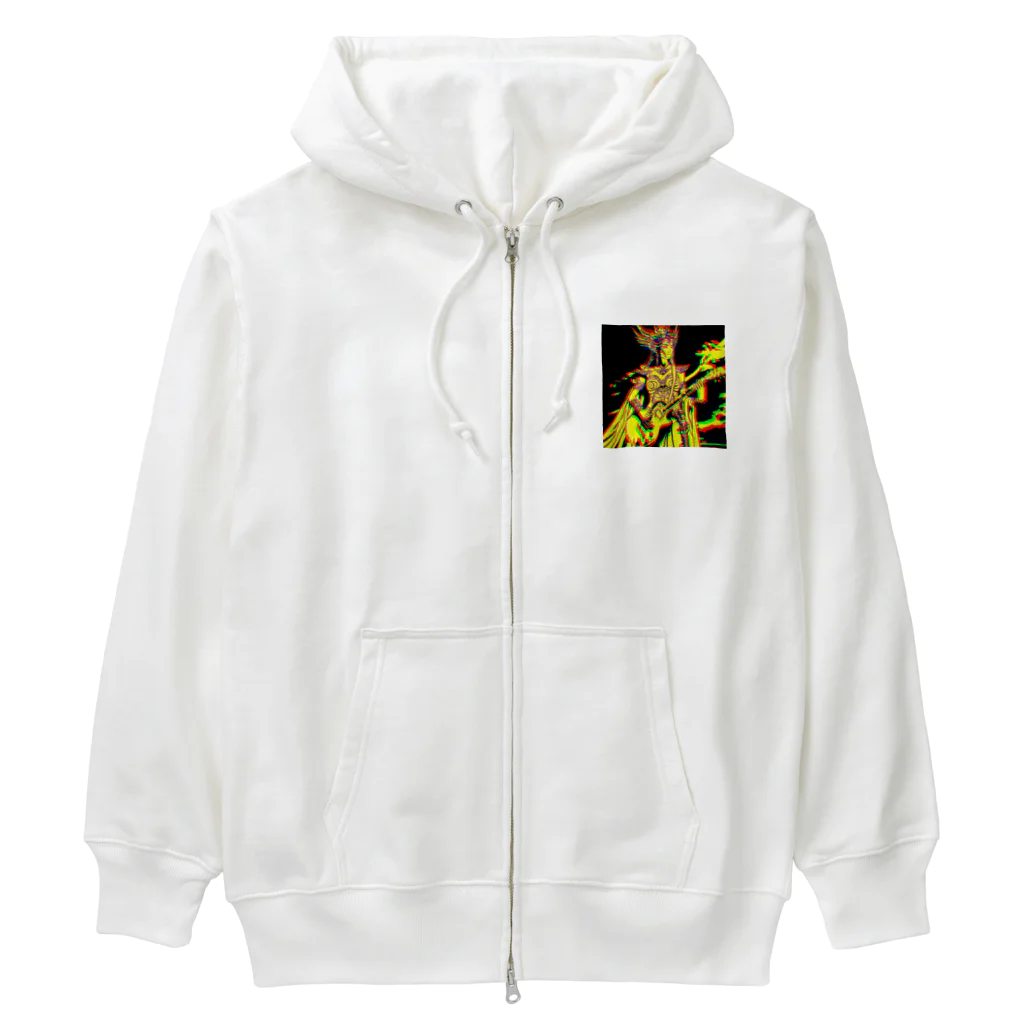 moon_takuanの神功皇后とロック「Empress Jingu and Rock」 Heavyweight Zip Hoodie