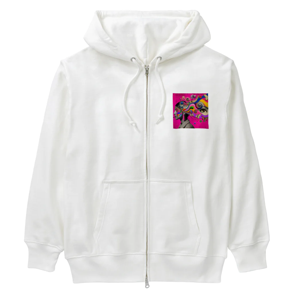 hirokikojimaの思考爆裂 Heavyweight Zip Hoodie