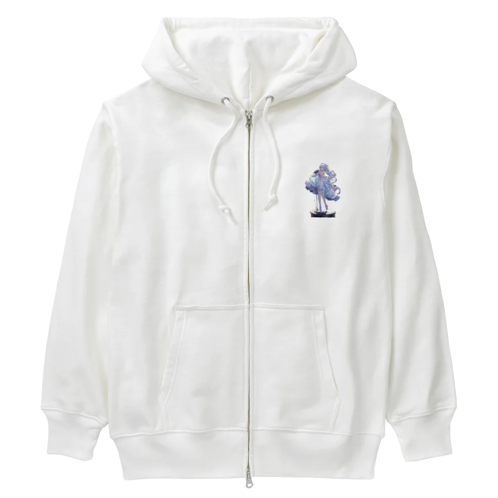 レーザーの純白のアイドル Heavyweight Zip Hoodie