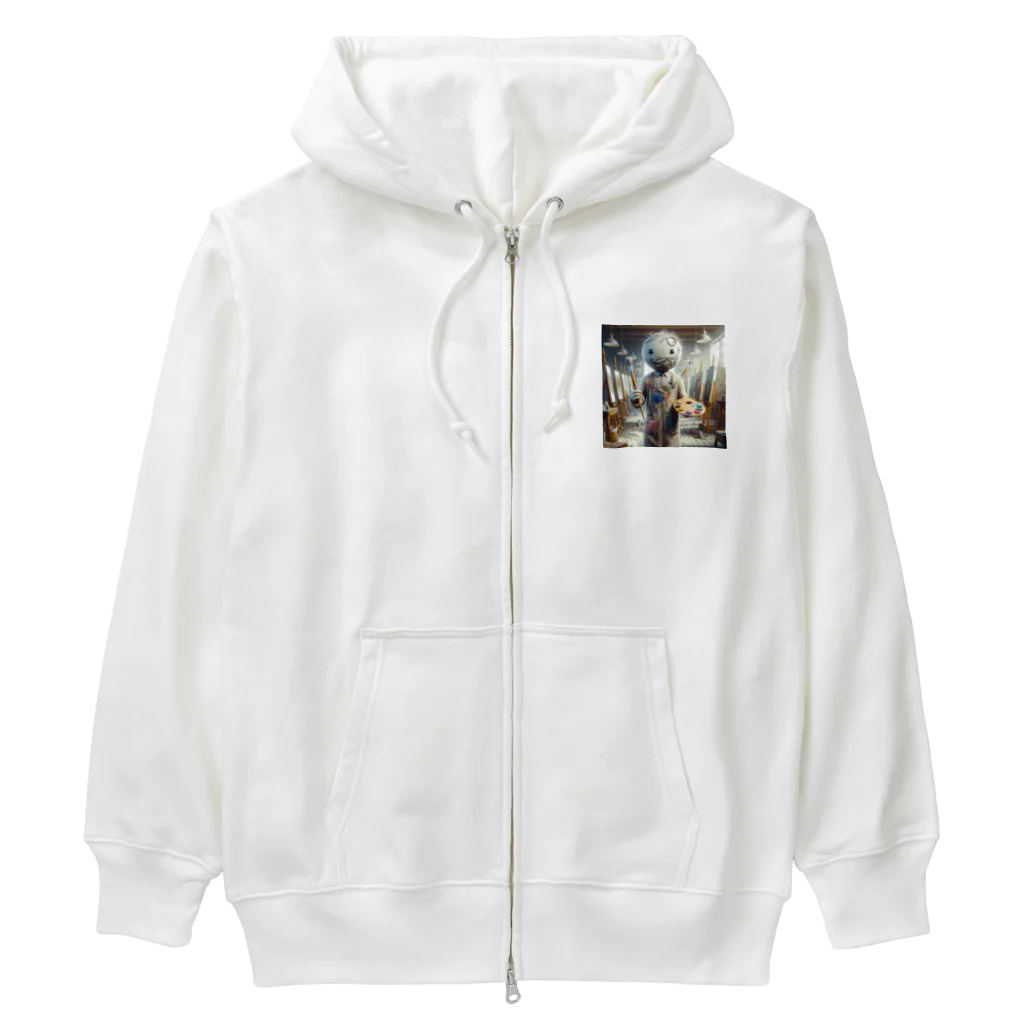 amijakoの美術の先生：学校シリーズ Heavyweight Zip Hoodie