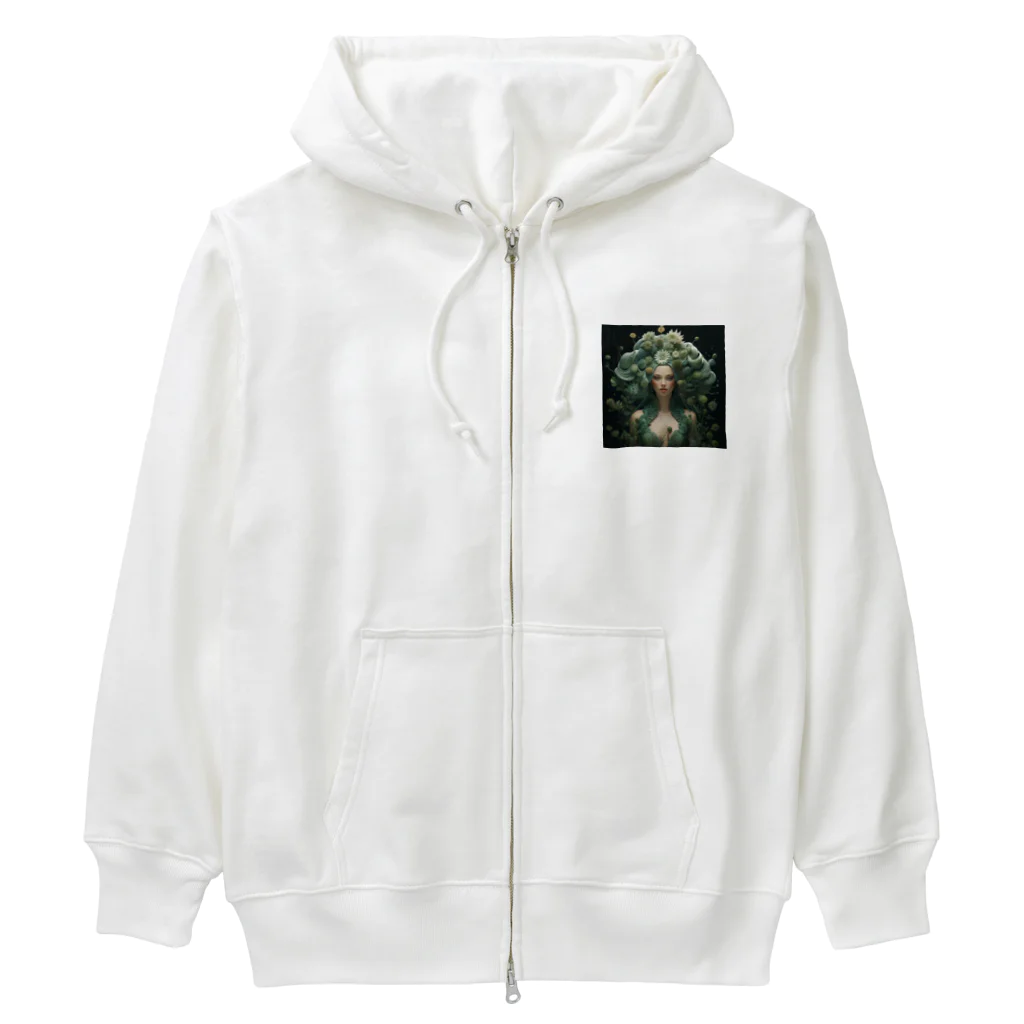 AQUAMETAVERSEの魅惑的な緑の世界　なでしこ　1478 Heavyweight Zip Hoodie