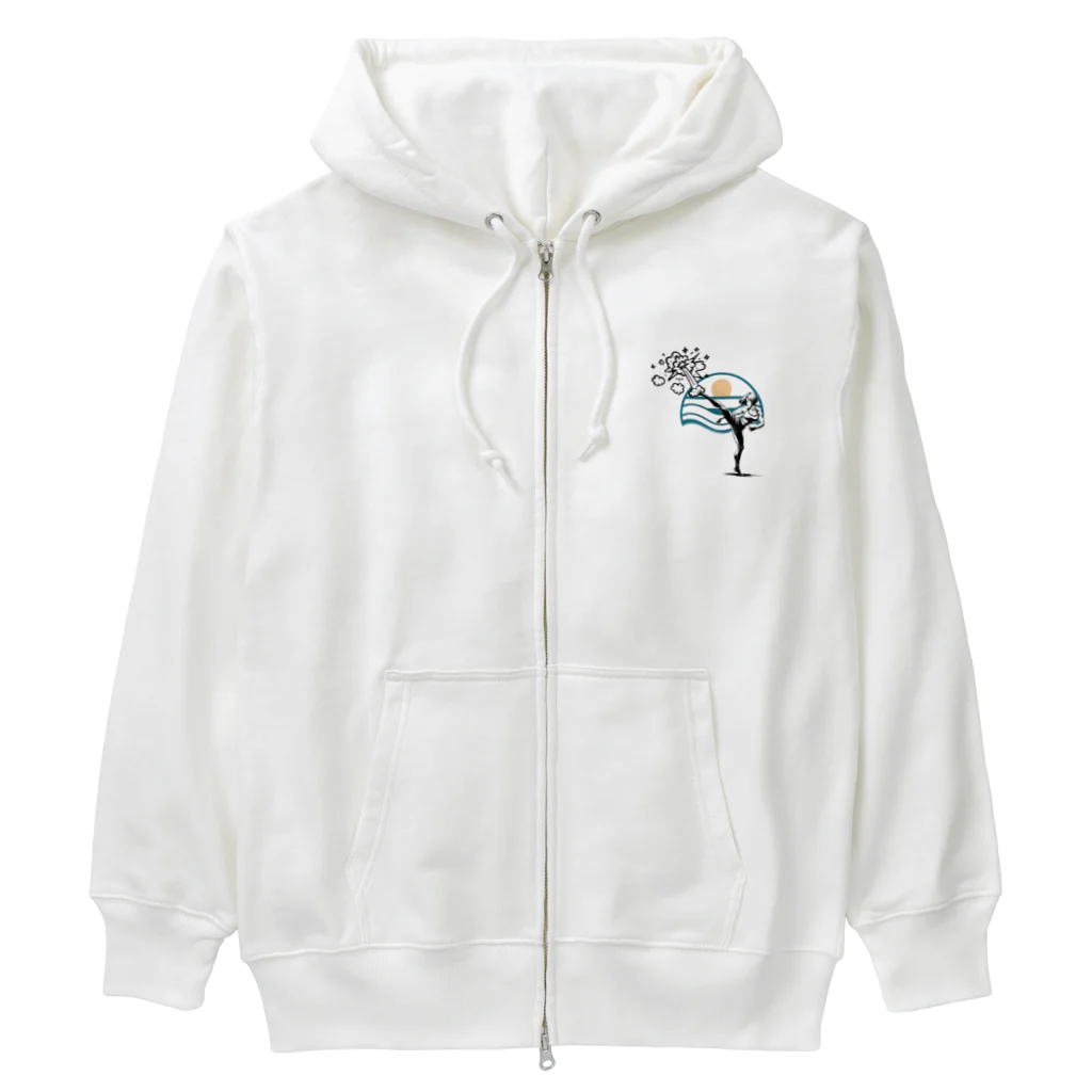 Namataのkick something up Heavyweight Zip Hoodie