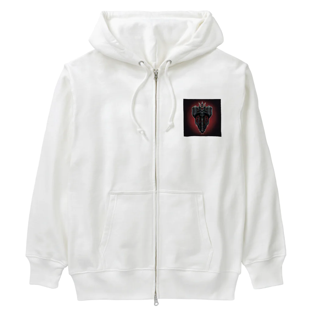 kinoko99999の恐怖の門番　架空企業ロゴ Heavyweight Zip Hoodie