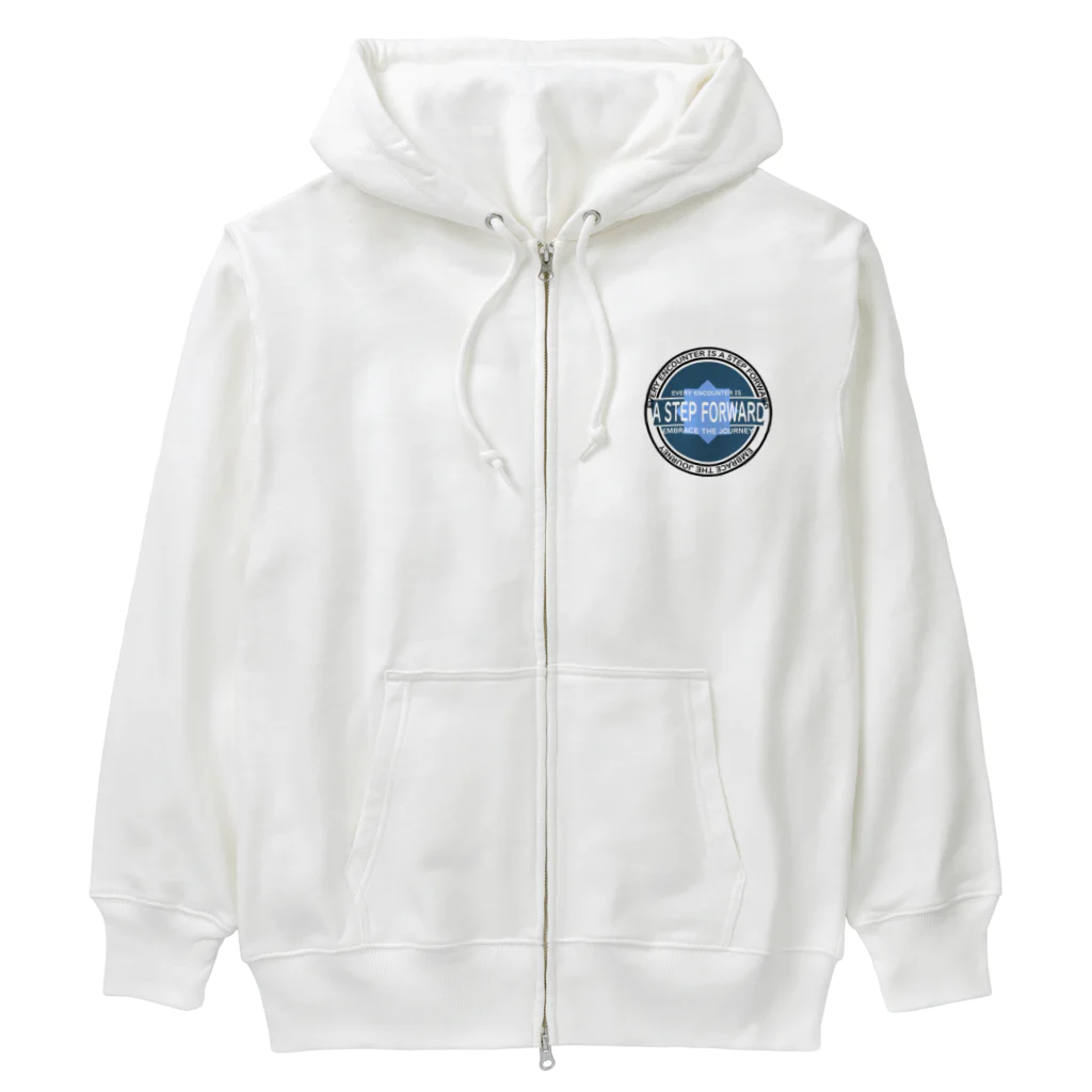 NamataのEVERY ENCOUNTER IS A STEP FORWARD Heavyweight Zip Hoodie