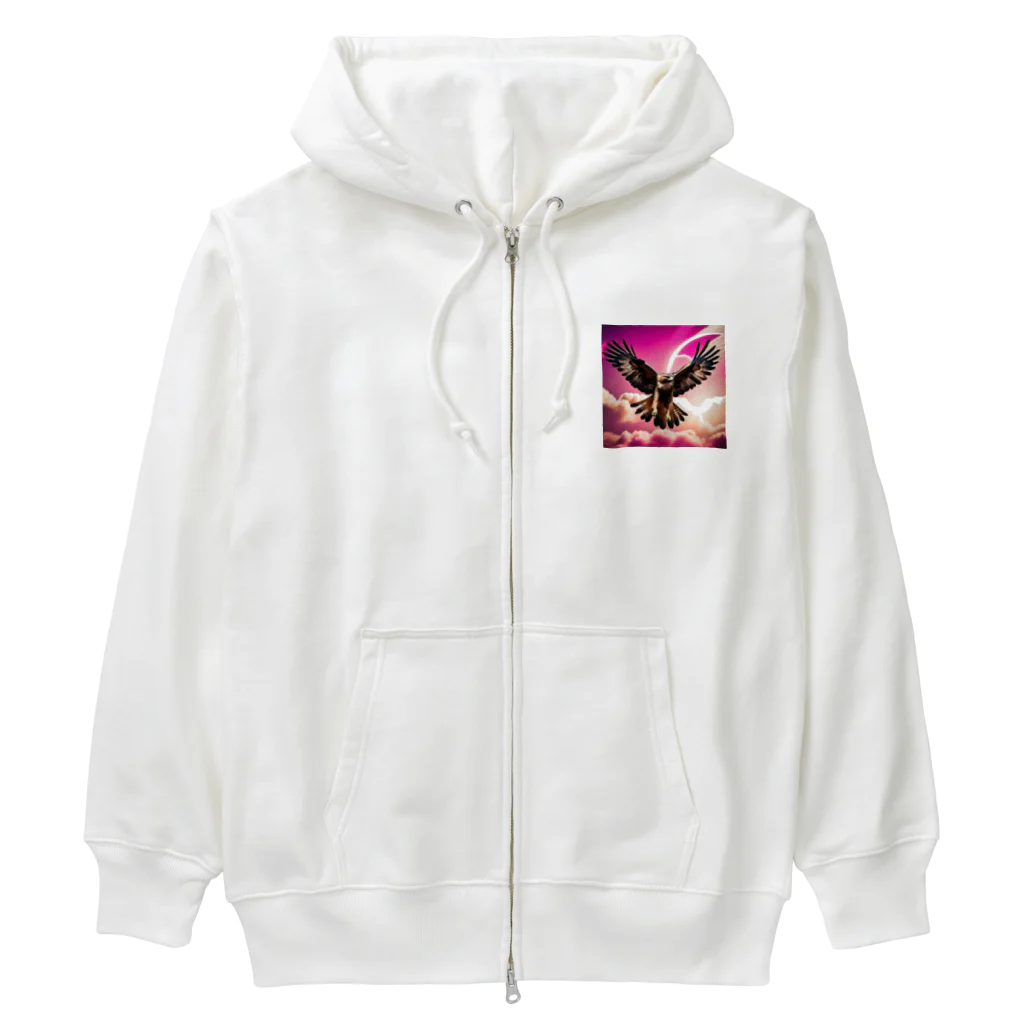 ★動物ショップ・kou2020★の鷹2 Heavyweight Zip Hoodie