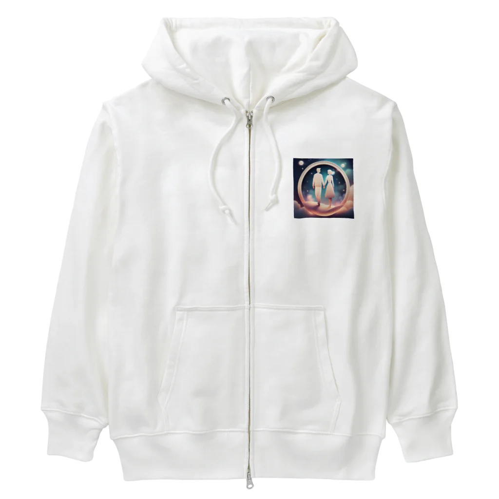 kichamanの雲の上 Heavyweight Zip Hoodie