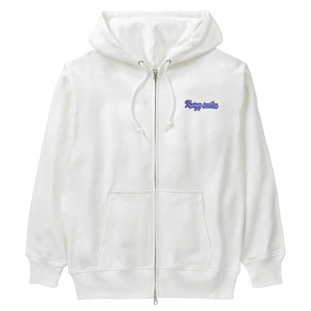 クレイジースマイルズ（公式）のクレスマロゴ青グッズ Heavyweight Zip Hoodie