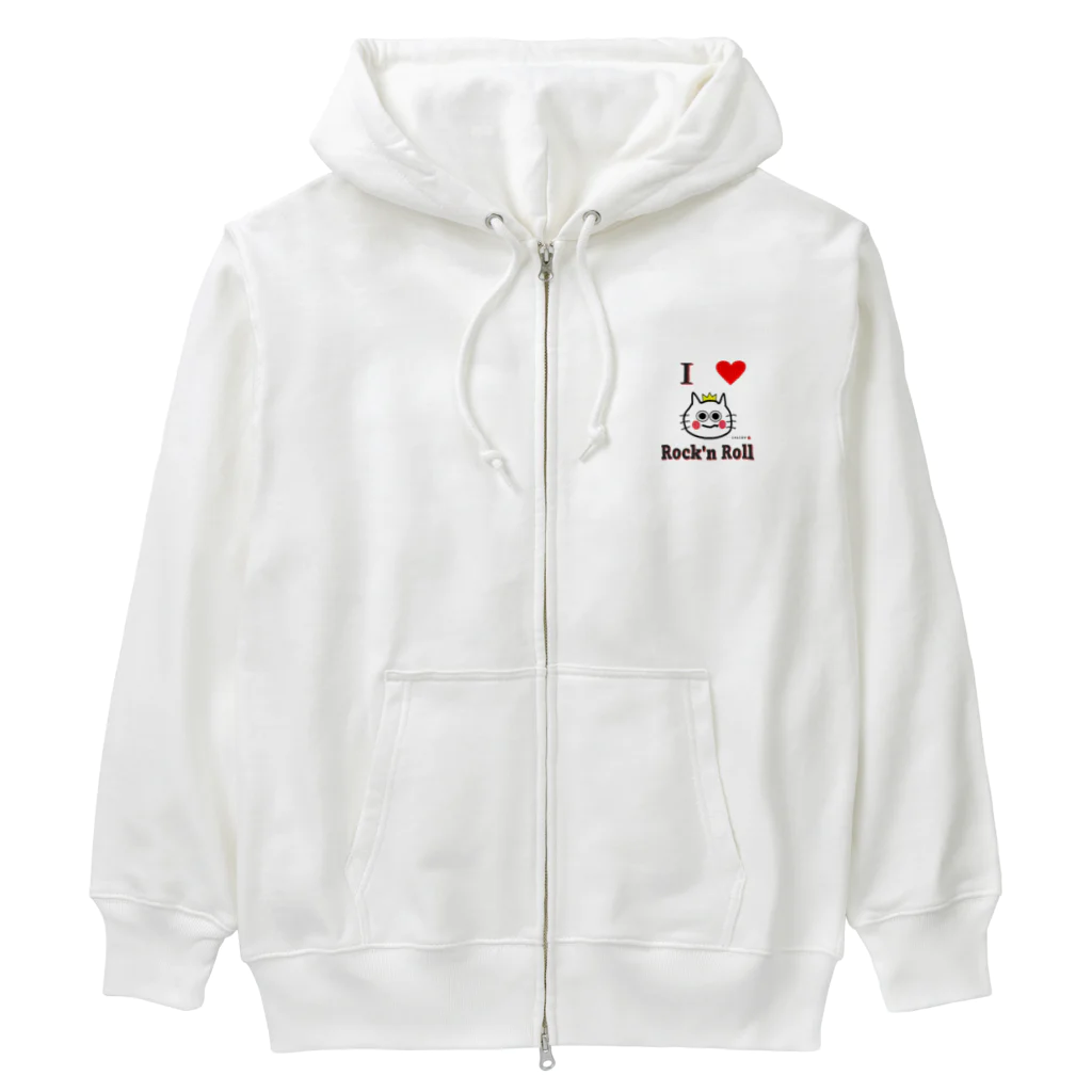 にゃんこ王子のにゃんこ王子 I LOVE ROCK'N ROLL Heavyweight Zip Hoodie