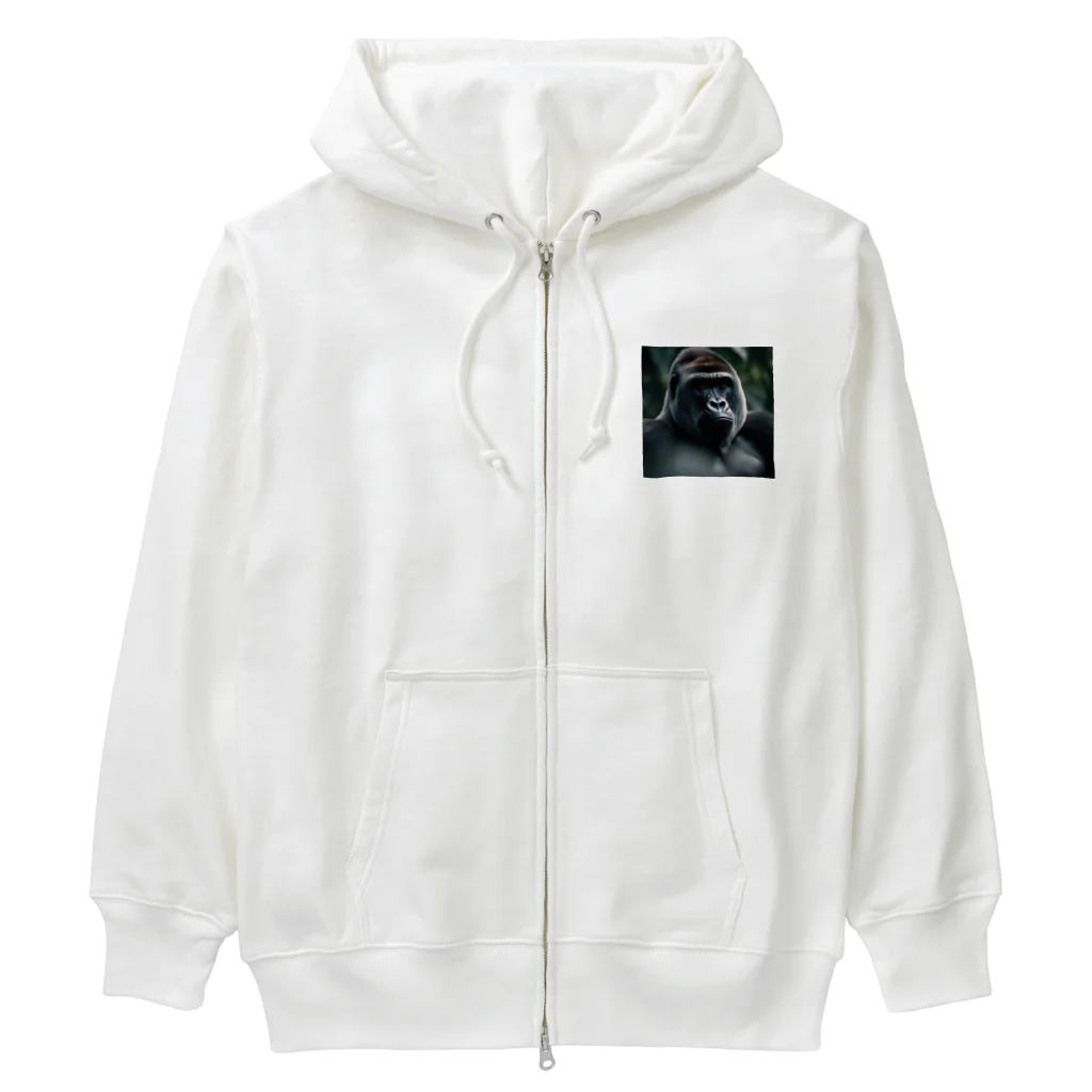 ふぶにゃんのイケメンゴリラ Heavyweight Zip Hoodie