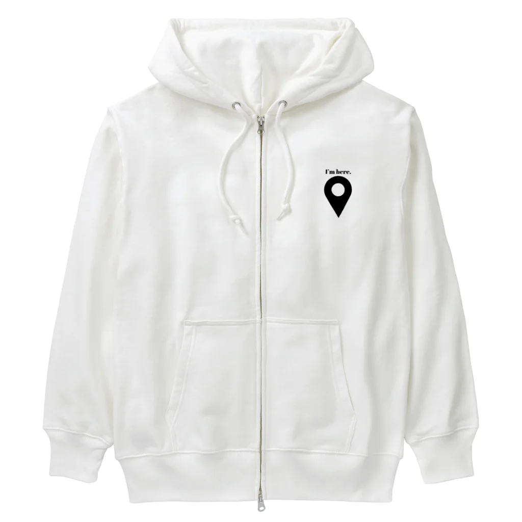 Sounds Focus&RelaxのI’ｍ here. Heavyweight Zip Hoodie