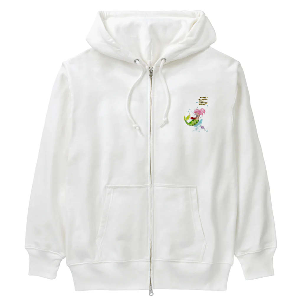 yuritomeのマーメイド_ユリ作品3 Heavyweight Zip Hoodie