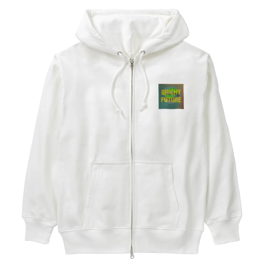 Happy Human の明るい未来 Heavyweight Zip Hoodie