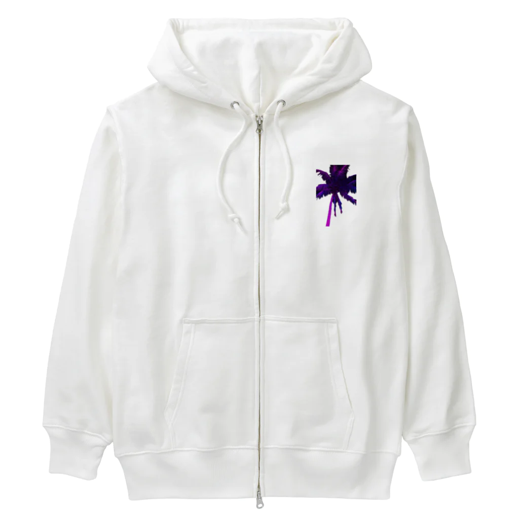 sqyqqのネオンヤシの木 Heavyweight Zip Hoodie