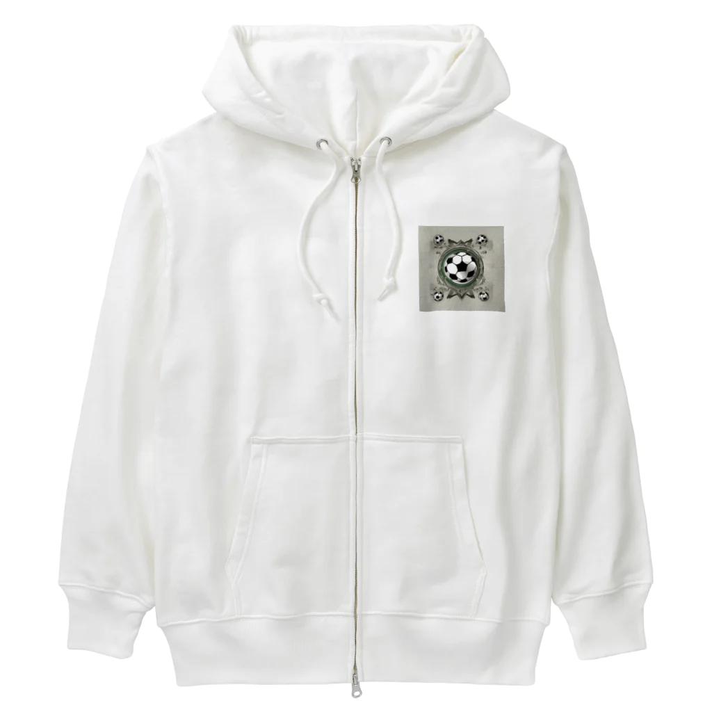 kenntarouのオリジナルサッカーロゴ Heavyweight Zip Hoodie