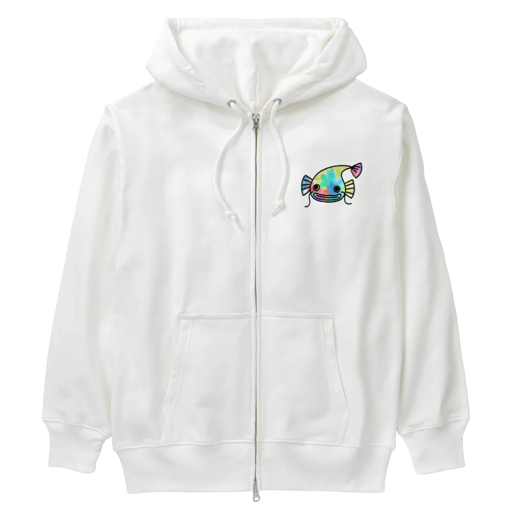 Tetsutaro Andoのサイケデリックナマズくん Heavyweight Zip Hoodie