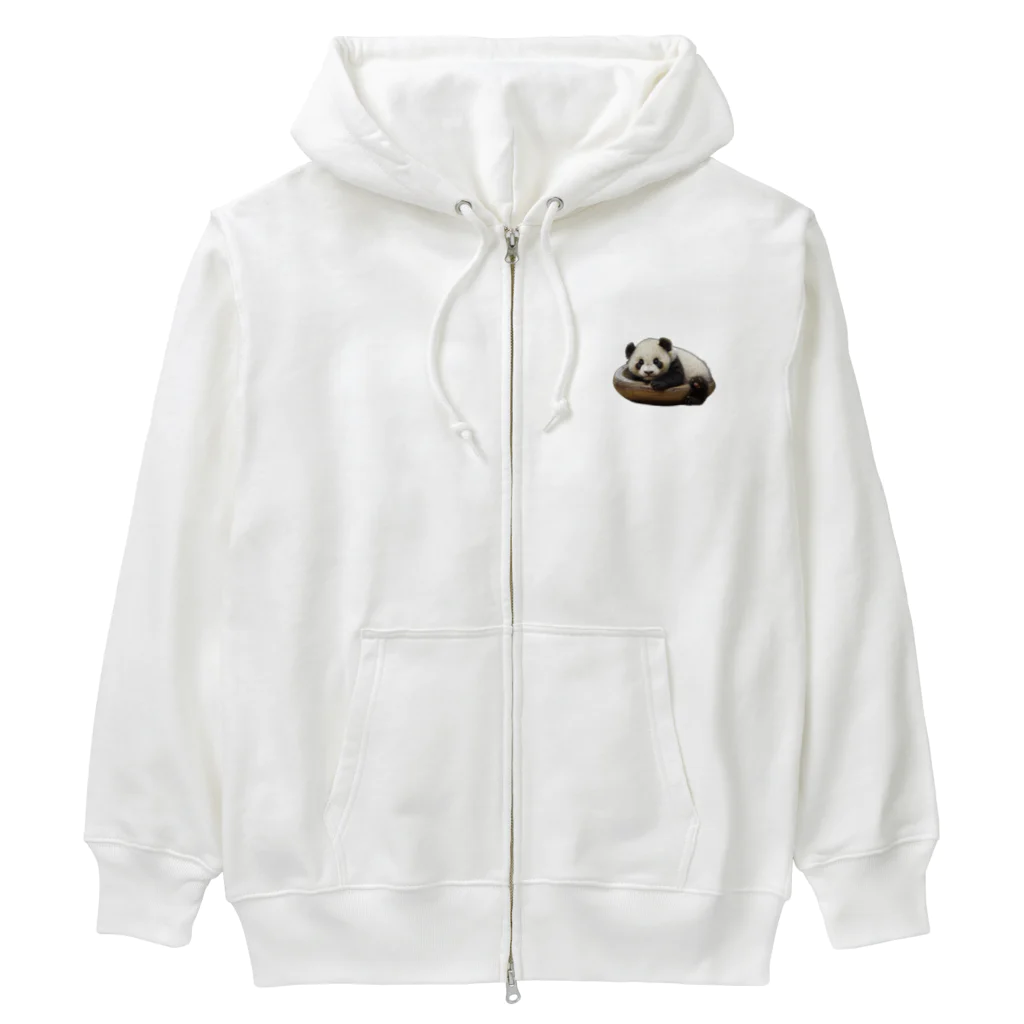 たまちゃんSHOPのねむねむパンダ Heavyweight Zip Hoodie