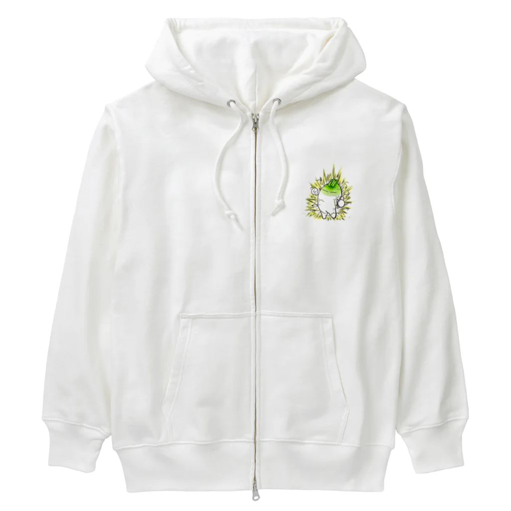 JapaneseArt Yui Shopのダイコンヤン Heavyweight Zip Hoodie