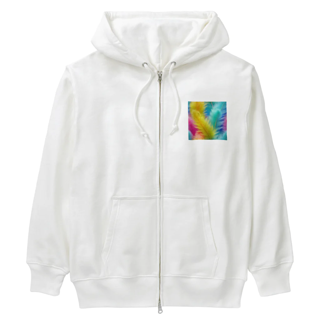 chan-takehaniの羽根のカレイドスコープ Heavyweight Zip Hoodie